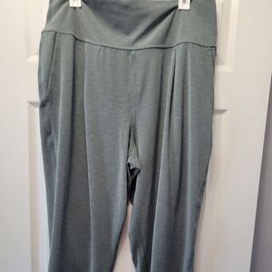 Elation Pants Athletica women 1xlarge inseam Nwot green inseam 28